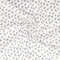 Tissu Starlette Coton 57fils Indigo 