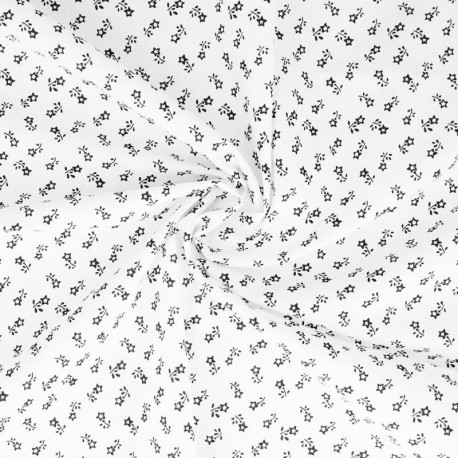 Tissu Starlette Coton 57fils Noir 