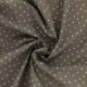 Tissu Pois Coton 57fils Taupe 