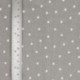 Tissu Pois Coton 57fils Gris 