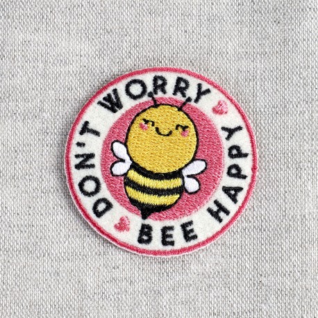 Ecusson rigolo - Bee happy