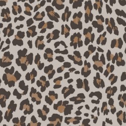 Tissu Polaire Leopard Sable