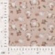 Tissu Popeline Imprimé Lapin Fond Nude