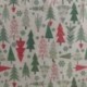 Tissu Hycu Toile Fond Coloris Lin Sapins Vert 