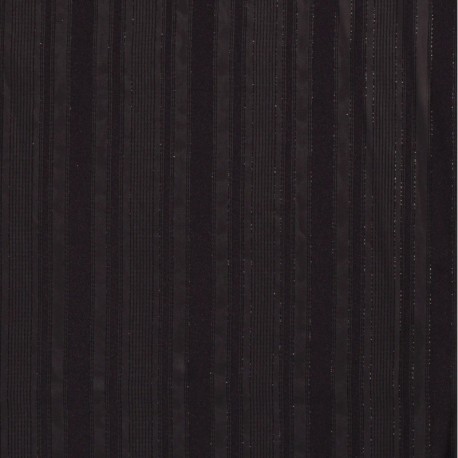 Tissu Voile Lurex Uni Noir 