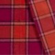 Tissu Lainage Carreaux Rouge