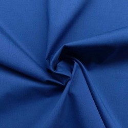 Tissu Percale Uni Bleu 
