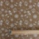 Tissu Aspect Jute Bonhomme de Neige