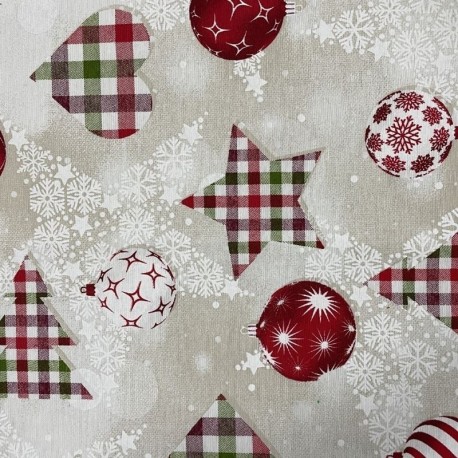 Tissu Imprimé Angel Beige