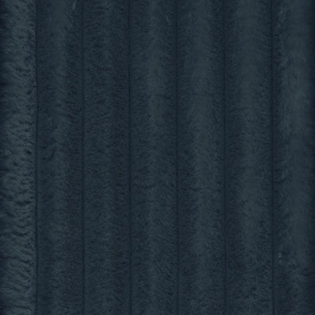 Tissu Fausse Fourrure Cotele Vito Bleu 