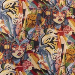 Tissu Jacquard Japan Graff Multico 