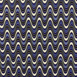 Tissu Cretonne Groovy Indigo