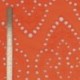 Tissu Broderie Anglaise Flower Orange