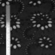 Tissu Broderie Anglaise Flower Noir