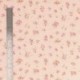 Tissu Plumettis Voile de Coton Imprimé Rose Layette 