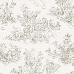 Pochette Tissu Jacquard RF Beige Gris Grège - Élysée x Pinton