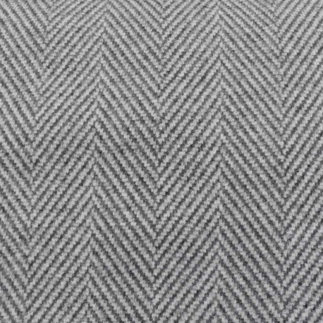 Tissu Manteau Chevron Gris 