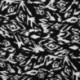 Tissu Crepe Viscose Fluide Graphic Noir 