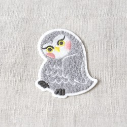 Ecusson animaux en chenille - Chouette