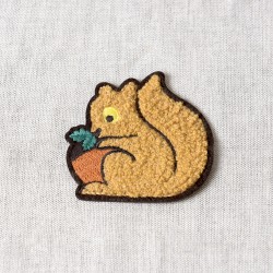 Ecusson animaux en chenille - Ecureuil