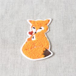 Ecusson animaux en chenille - Renard