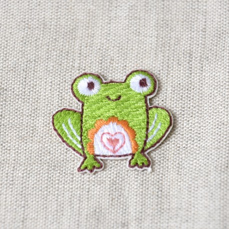 Ecusson theme foret - Grenouille