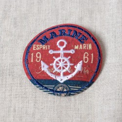 Ecusson sport vintage - Marine