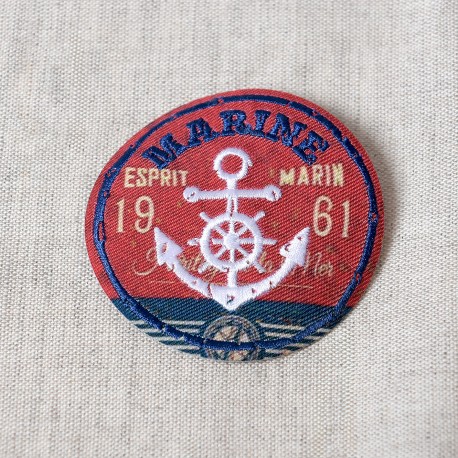 Ecusson sport vintage - Marine