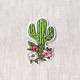 Ecusson cactus - Pivoine