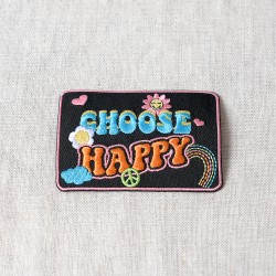 Ecusson seventies - Choose happy