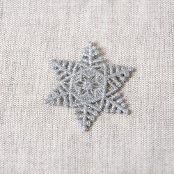 Ecusson flocon de neige - Argent