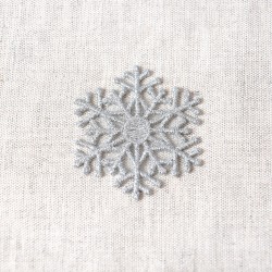 Ecusson grand flocon de neige - Argent