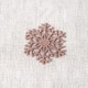 Ecusson grand flocon de neige - Rose gold