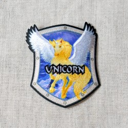 Ecusson blason animaux fantastiques - Unicorn