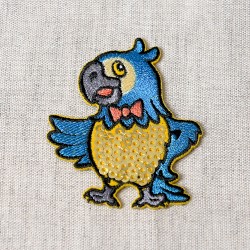 Ecusson oiseaux sequins - Perroquet