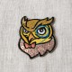 Ecusson corbeau et chouette sequin - Chouette