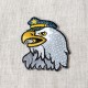 Ecusson corbeau et chouette sequin - Corbeau