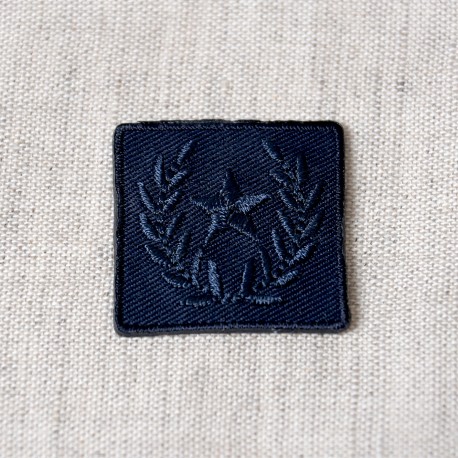 Ecusson badge etoile laurier - Marine