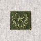 Ecusson badge etoile laurier - Vert