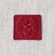 Ecusson badge etoile laurier - Bordeaux