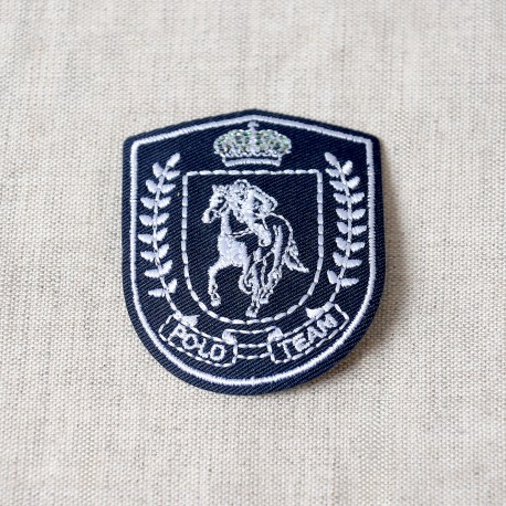 Ecusson polo team - Bleu