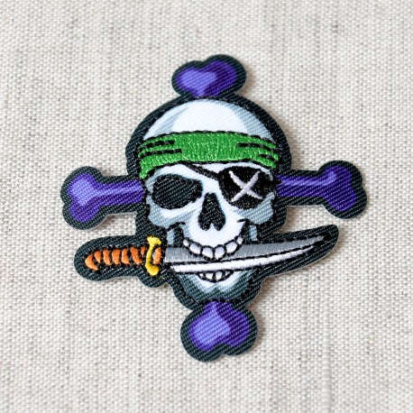 Ecusson theme pirate - Tête de mort