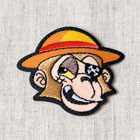 Ecusson theme pirate - Singe