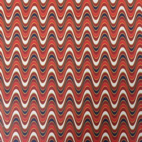 Tissu Cretonne Groovy Rouge 