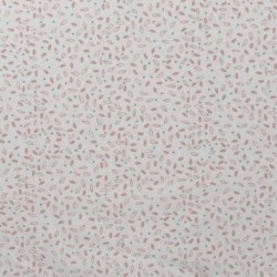 Tissu Popeline Imprimée Grains de Café Nude 