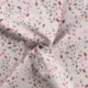 Tissu Popeline Imprimée Feuilles Fuchsia 