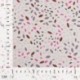 Tissu Popeline Imprimée Feuilles Fuchsia 