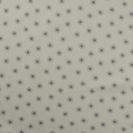 Tissu Popeline Imprimée Soleil Menthe