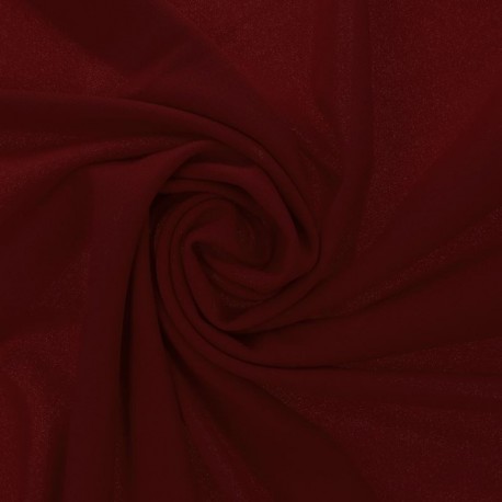 Tissu Scuba Crepe Uni Aubergine 