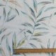Tissu Voilage Perno Lace Imprimé Digital Feuille Bleu